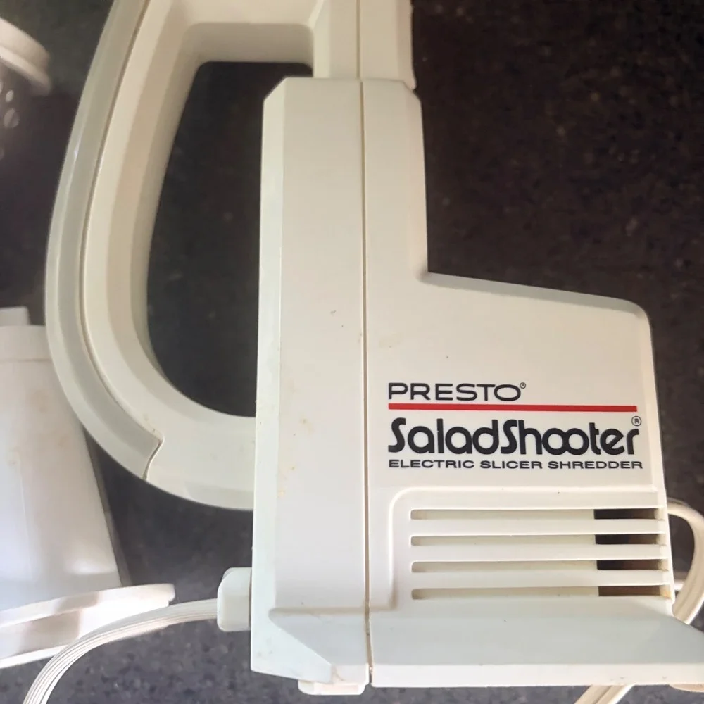 Presto SaladShooter Electric Slicer Work White Model 0291003 Kitchen Tool